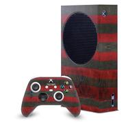 Head Case Designs Officially Licensed A Nightmare On Elm Street (2010) Freddy Graphics Game Console Wrap and Game Controller Skin Bundle Compatible With Xbox Series S Console & Controller Bundle