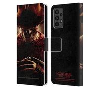 Head Case Designs Officially Licensed A Nightmare On Elm Street (2010) Freddy Key Art Graphics Leather Wallet Case Compatible With Samsung Galaxy A13 (2022)