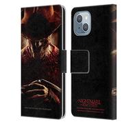 Head Case Designs Officially Licensed A Nightmare On Elm Street (2010) Freddy Key Art Graphics Leather Wallet Case Compatible With Apple iPhone 14