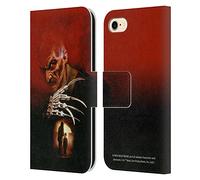 Head Case Designs Officially Licensed A Nightmare On Elm Street: New Nightmare Poster Graphics Leather Wallet Case Compatible With Apple iPhone 7/8 / SE 2020 & 2022