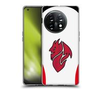 Head Case Designs Officially Licensed AC Milan Away 2025/26 Crest Kit Gel Case [Military Grade Protection] Compatible With OnePlus 11 5G