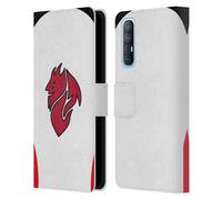 Head Case Designs Officially Licensed AC Milan Away 2025/26 Crest Kit Leather Wallet Case Compatible With Oppo Find X2 Neo 5G