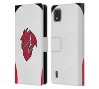 Head Case Designs Officially Licensed AC Milan Away 2025/26 Crest Kit Leather Wallet Case Compatible With Nokia C2 2nd Edition