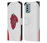 Head Case Designs Officially Licensed AC Milan Away 2025/26 Crest Kit Leather Wallet Case Compatible With Nokia G42
