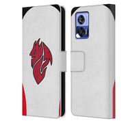 Head Case Designs Officially Licensed AC Milan Away 2025/26 Crest Kit Leather Wallet Case Compatible With Motorola Edge 30 Neo 5G