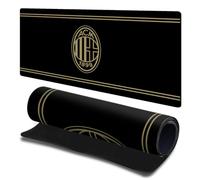Head Case Designs Officially Licensed AC Milan Black & Gold Crest Logo Gaming Office Desk PC Keyboard Mouse Mat Pad 23.62 x 11.81 x 0.12 inches (600 x 300 mm) - L