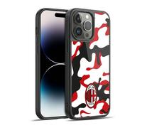 Head Case Designs Officially Licensed AC Milan Camouflage Crest Patterns Gel Armour Case [Military Grade Protection] Compatible With Apple iPhone 14 Pro Max