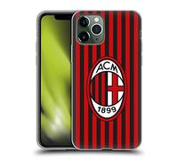 Head Case Designs Officially Licensed AC Milan Home 2019/20 Crest Kit Gel Case [Military Grade Protection] Compatible with Apple iPhone 11 Pro and Compatible with MagSafe