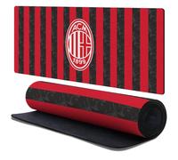 Head Case Designs Officially Licensed AC Milan Home 2025/26 Crest Kit 37.4 x 15.75 x 0.16 inches (900 x 400 mm) - XL Gaming Office Desk PC Keyboard Mouse Mat Pad