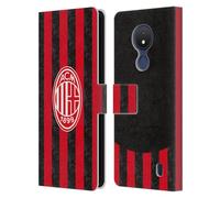 Head Case Designs Officially Licensed AC Milan Home 2025/26 Crest Kit Leather Wallet Case Compatible With Nokia C21
