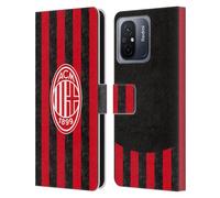 Head Case Designs Officially Licensed AC Milan Home 2025/26 Crest Kit Leather Wallet Case Compatible With Xiaomi Redmi 12C