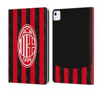 Head Case Designs Officially Licensed AC Milan Home 2025/26 Crest Kit Leather Wallet Case Compatible With Apple iPad Air 11 2020/2022/2024/2025