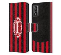 Head Case Designs Officially Licensed AC Milan Home 2025/26 Crest Kit Leather Wallet Case Compatible With Nokia C210