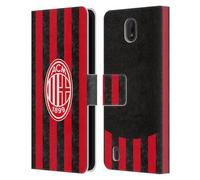 Head Case Designs Officially Licensed AC Milan Home 2025/26 Crest Kit Leather Wallet Case Compatible With Nokia C01 Plus/C1 2nd Edition