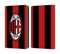 Head Case Designs Officially Licensed AC Milan Home 2026/27 Crest Kit Leather Wallet Case Compatible With Amazon Kindle 11th Gen 6in 2022