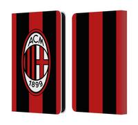 Head Case Designs Officially Licensed AC Milan Home 2026/27 Crest Kit Leather Wallet Case Compatible With Kindle Paperwhite 5 (2021)