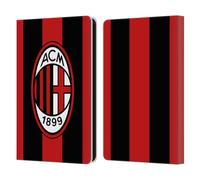 Head Case Designs Officially Licensed AC Milan Home 2026/27 Crest Kit Leather Wallet Case Compatible With Amazon Kindle Paperwhite 6