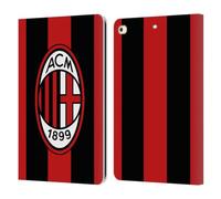 Head Case Designs Officially Licensed AC Milan Home 2026/27 Crest Kit Leather Wallet Case Compatible With Apple iPad 9.7 2017 / iPad 9.7 2018