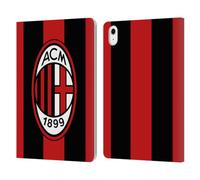 Head Case Designs Officially Licensed AC Milan Home 2026/27 Crest Kit Leather Wallet Case Compatible With Apple iPad Air 11 2020/2022/2024/2025