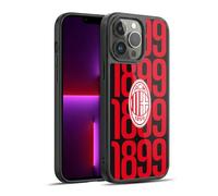Head Case Designs Officially Licensed AC Milan Pattern Graphics Gel Armour Case [Military Grade Protection] Compatible With Apple iPhone 13 Pro Max