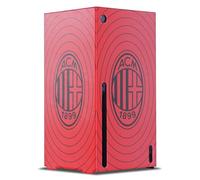 Head Case Designs Officially Licensed AC Milan Red And Black Art Game Console Wrap Case Cover Compatible With Xbox Series X