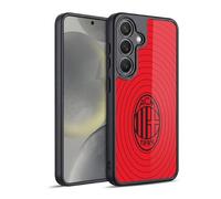 Head Case Designs Officially Licensed AC Milan Red And Black Art Gel Armour Case [Military Grade Protection] Compatible With Samsung Galaxy S24 5G