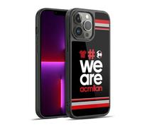 Head Case Designs Officially Licensed AC Milan Stripes 2 Crest Gel Armour Case [Military Grade Protection] Compatible With Apple iPhone 13 Pro Max