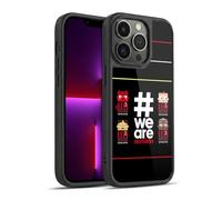 Head Case Designs Officially Licensed AC Milan Stripes 3 Crest Gel Armour Case [Military Grade Protection] Compatible With Apple iPhone 13 Pro