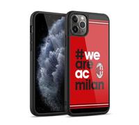 Head Case Designs Officially Licensed AC Milan Stripes Crest Gel Armour Case [Military Grade Protection] Compatible With Apple iPhone 11 Pro Max