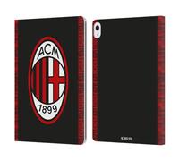 Head Case Designs Officially Licensed AC Milan Third 2018/19 Crest Kit Leather Wallet Case Compatible With Apple iPad Air 13 2024/2025