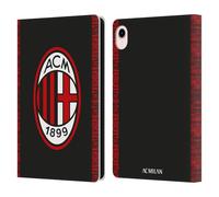 Head Case Designs Officially Licensed AC Milan Third 2018/19 Crest Kit Leather Wallet Case Compatible With Apple iPad mini (2021/2024)