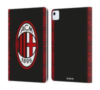 Head Case Designs Officially Licensed AC Milan Third 2018/19 Crest Kit Leather Wallet Case Compatible With Apple iPad Air 11 2020/2022/2024/2025