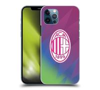 Head Case Designs Officially Licensed AC Milan Third 2023/24 Crest Kit Hard Back Case Compatible With Apple iPhone 12 / iPhone 12 Pro