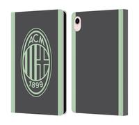 Head Case Designs Officially Licensed AC Milan Third 2024/25 Crest Kit Leather Wallet Case Compatible With Apple iPad mini (2021/2024)