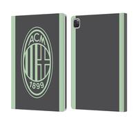Head Case Designs Officially Licensed AC Milan Third 2024/25 Crest Kit Leather Wallet Case Compatible With Apple iPad Pro 12.9 2020/2021/2022