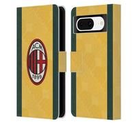 Head Case Designs Officially Licensed AC Milan Third 2025/26 Crest Kit Leather Wallet Case Compatible With Google Pixel 8