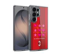 Head Case Designs Officially Licensed AC Milan Tic Tac Toe Children Gel Case [Military Grade Protection] Compatible with Samsung Galaxy S26 Ultra and Compatible with MagSafe