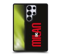Head Case Designs Officially Licensed AC Milan Vertical Typography Graphics Gel Armour Case [Military Grade Protection] Compatible With Samsung Galaxy S25 Ultra
