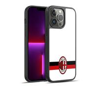 Head Case Designs Officially Licensed AC Milan White Crest Gel Armour Case [Military Grade Protection] Compatible With Apple iPhone 13 Pro Max