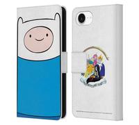 Head Case Designs Officially Licensed Adventure Time Finn The Human Graphics Leather Wallet Case Compatible With Apple iPhone 16e / iPhone 17e