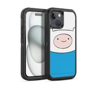 Head Case Designs Officially Licensed Adventure Time Finn The Human Graphics Ultra-Armoured Shockproof Case [Military Grade Protection] Compatible With Apple iPhone 15