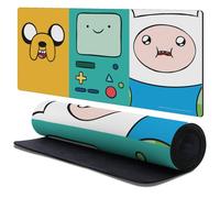 Head Case Designs Officially Licensed Adventure Time Jake, BMO, Finn Graphics 37.4 x 15.75 x 0.16 inches (900 x 400 mm) - XL Gaming Office Desk PC Keyboard Mouse Mat Pad