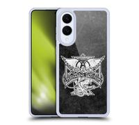 Head Case Designs Officially Licensed Aerosmith 1987 Permanent Vacation Black And White Gel Case [Military Grade Protection] Compatible With Samsung Galaxy S25 Edge
