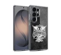 Head Case Designs Officially Licensed Aerosmith 1987 Permanent Vacation Black And White Gel Case [Military Grade Protection] Compatible with Samsung Galaxy S26 Ultra and Compatible with MagSafe