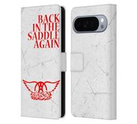 Head Case Designs Officially Licensed Aerosmith Back In The Saddle Again Classics Leather Wallet Case Compatible With Google Pixel 10 Pro XL