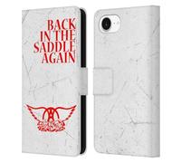 Head Case Designs Officially Licensed Aerosmith Back In The Saddle Again Classics Leather Wallet Case Compatible With Apple iPhone 16e