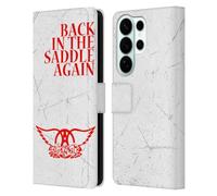 Head Case Designs Officially Licensed Aerosmith Back In The Saddle Again Classics Leather Wallet Case Compatible With Samsung Galaxy S26 Ultra