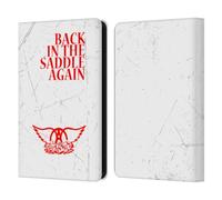 Head Case Designs Officially Licensed Aerosmith Back In The Saddle Again Classics Leather Wallet Case Compatible With Amazon Kindle 11th Gen (2024)