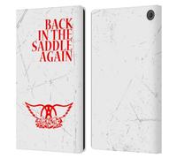 Head Case Designs Officially Licensed Aerosmith Back In The Saddle Again Classics Leather Wallet Case Compatible With Amazon Fire Max 11 2023
