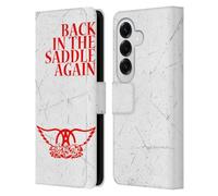 Head Case Designs Officially Licensed Aerosmith Back In The Saddle Again Classics Leather Wallet Case Compatible With Samsung Galaxy S26